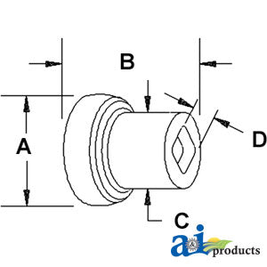 A-VLH6709 Spool Spacer 3-5/8
