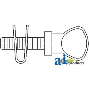 A-D4NN8N213A Knob & Nut, Grille PN: D4NN8N213A