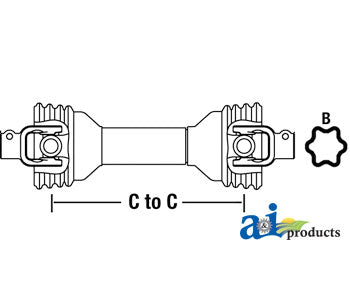 A-W250012100101 Driveline, Complete With 1-3/8