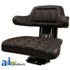A-W222BL Seat w/ Wrap Around Back W/Arms, Black Vinyl, 300 lb / 136 kg Weight Limit PN: W222BL