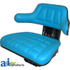 A-W222BU Seat w/ Wrap Around Back W/Arms, Blue Vinyl, 300 lb / 136 kg Weight Limit PN: W222BU
