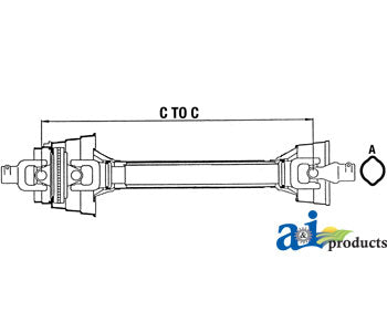 A-87055998 Complete 80� CV Driveline, 1000 RPM PN: 87055998
