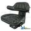 A-W333BL Seat w/ Wrap Around Back w/Arms, Black Vinyl, 265 lb / 120 kg Weight Limit PN: W333BL