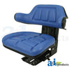 A-W333BU Seat w/ Wrap Around Back w/Arms, Blue Vinyl, 265 lb / 120 kg Weight Limit PN: W333BU