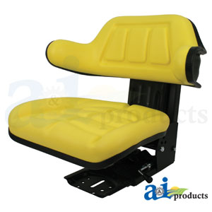 A-W333YL Seat w/ Wrap Around Back w/Arms, Yellow Vinyl, 265 lb / 120 kg Weight Limit PN: W333YL