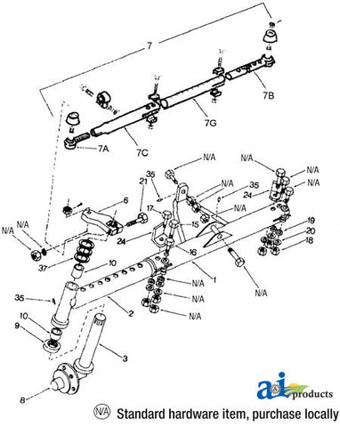 A-WF29152 Tie Rod Assy.-cmplt. PN: WF29152