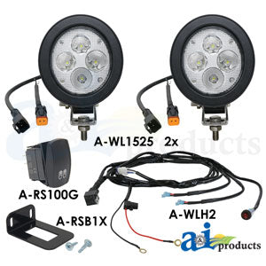 A-WL1525KT Light Kit, LED, Trapezoid, 2 Lights, Harness, Switch PN: WL1525KT