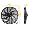 16 Inch Electric Radiator Cooling Fan 12V 120W 10 Blades ith Mounting Kit