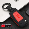 Automotive Carbon Fiber Silicone Key Cover Case Buckle