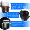 1Pc 2 In 1 Car Cup Phone Holder  360 Degree Rotating Phone Mount