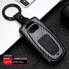 Automotive Carbon Fiber Silicone Key Cover Case Buckle