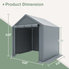 6x6 Ft Garden Shed Heavy Duty Outdoor Portable Garage Canopy