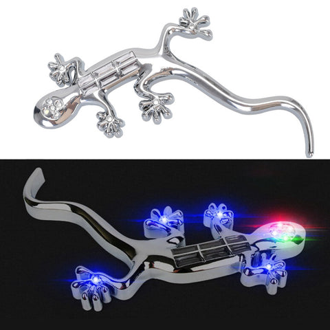 Automotive Solar Anti-collision Decorative Lights Gecko Shape