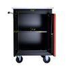 DOUBLE-DOOR CLAPBOARDl MULTI-FUNCTION TOOL CART--BLAK RED
