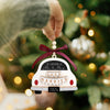 The Blue Christmas Car Pendant Has  Adorable And Dainty Design