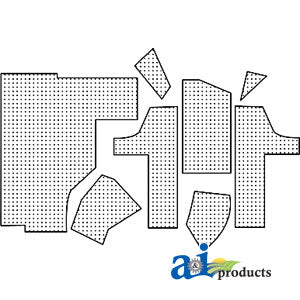 A-4077 Cab Upholstery Kit w/ Headliner PN: 4077
