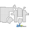 A-4077 Cab Upholstery Kit w/ Headliner PN: 4077