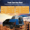 Truck Bed Tent With Awning, Fits 5.5-5.8FT Truck, PU3000mm Waterproof