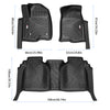 Floor Mats For Chevy Silverado GMC Sierra With Rear Under-Seat Storage