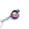 Automotive Turbine Keychain Metal Creative Luminous LED