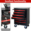 7 Drawers Multifunctional Tool Cart With Wheels,Metal Rolling