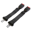 2Pcs Car Seat Belt Extender 14.37in Buckle Tongue Webbing Extension