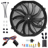 16 Inch Electric Radiator Cooling Fan 12V 120W 10 Blades ith Mounting Kit