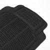 Floor Mats Set Rubber Heavy Duty Trimmable Design Fit Most Cars SUVs Trucks
