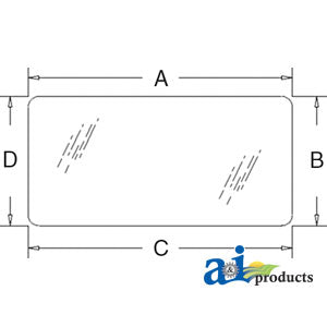 A-R201481 Glass, Rear, Lower - Tinted PN: R201481