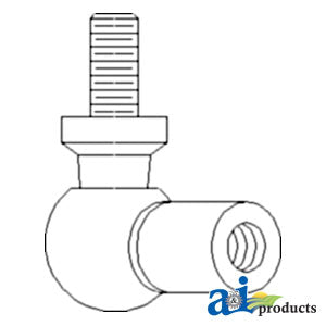 A-VPM1570 End, Steel Cased Ball Joint Gas Strut PN: VPM1570