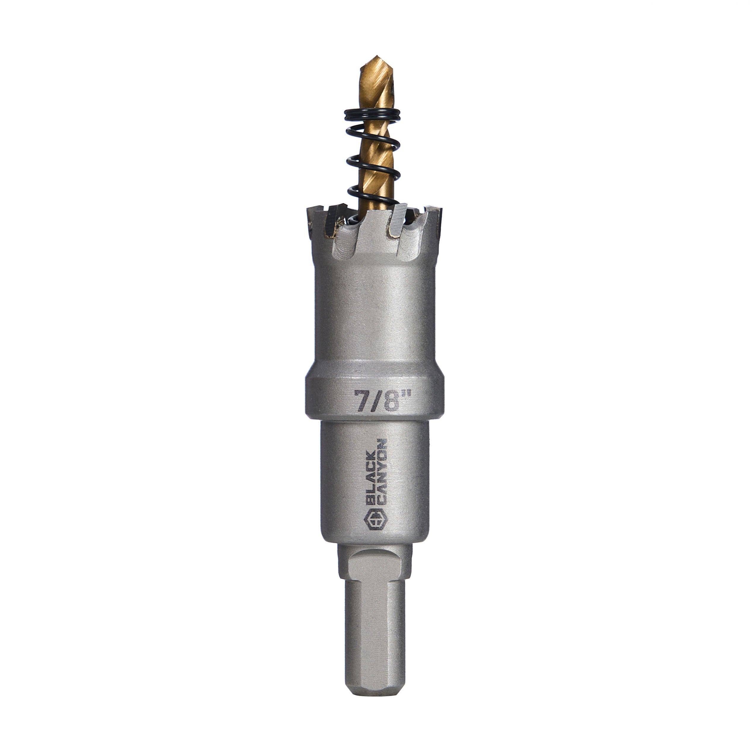 7/8″ Carbide Hole Saw, 3-Flat Shank, 1 pc