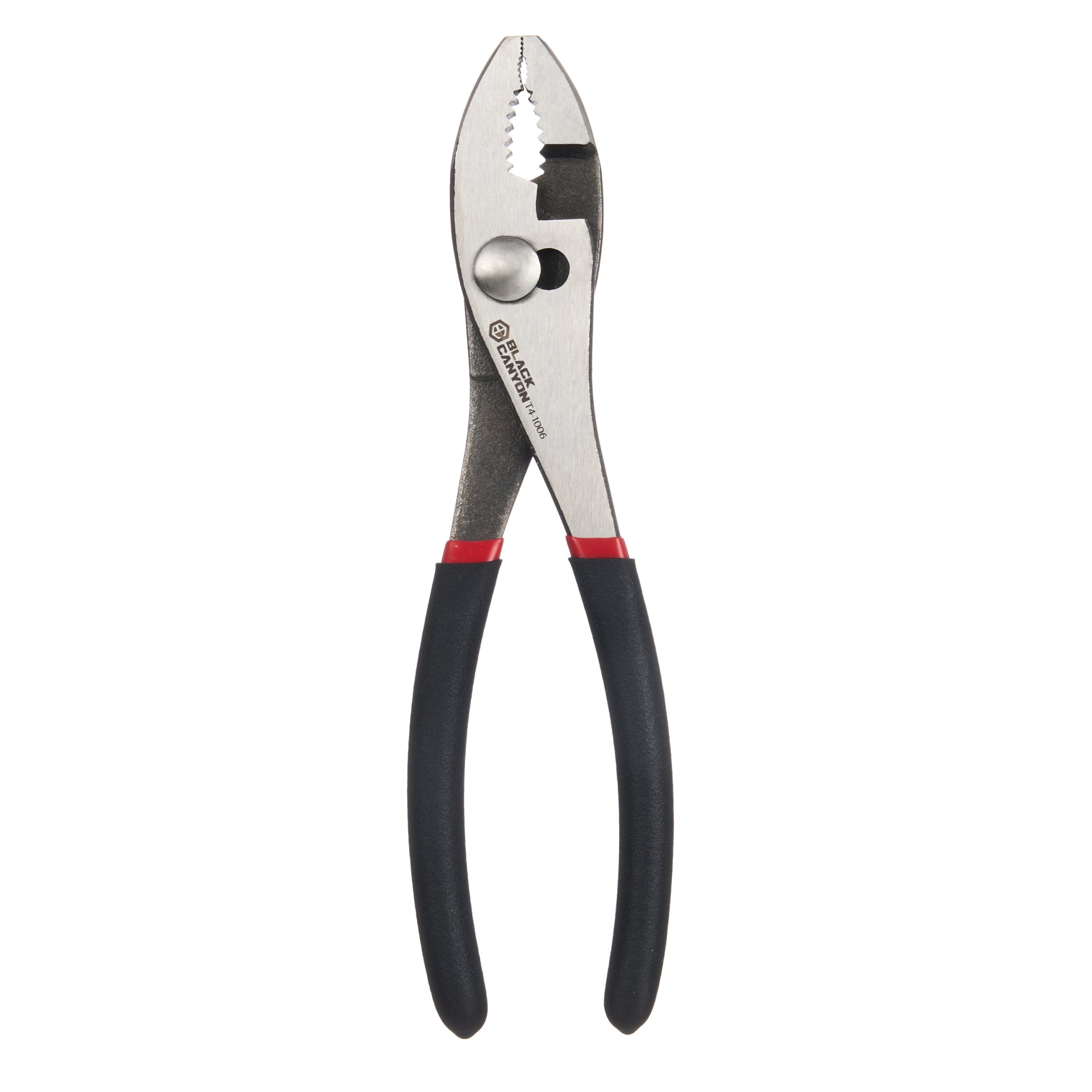 Slip-Joint Pliers w/ Wire Cutter, 8″ Length, Comfort Grip