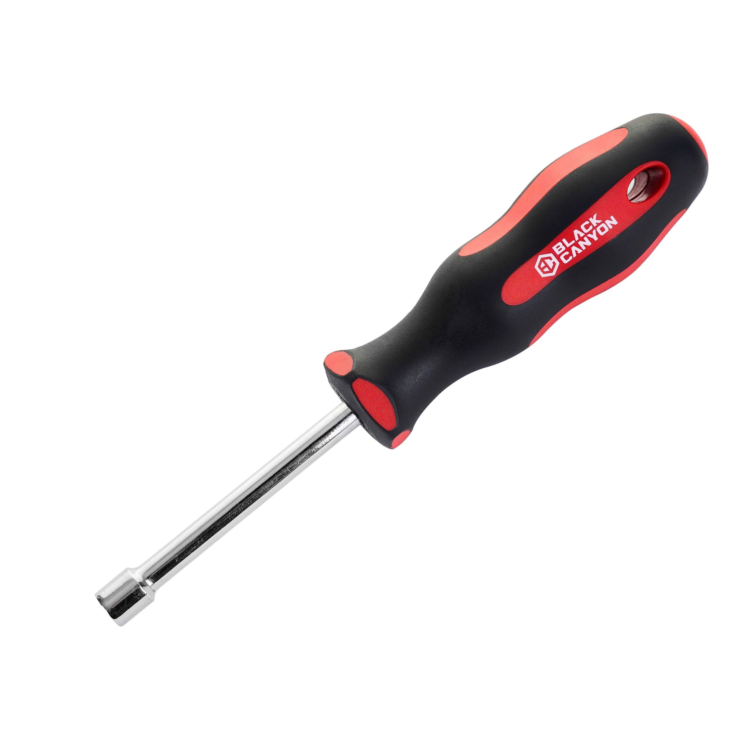 7mm Nut Driver, Magnetic Socket, Hollow Shank, Comfort Grip