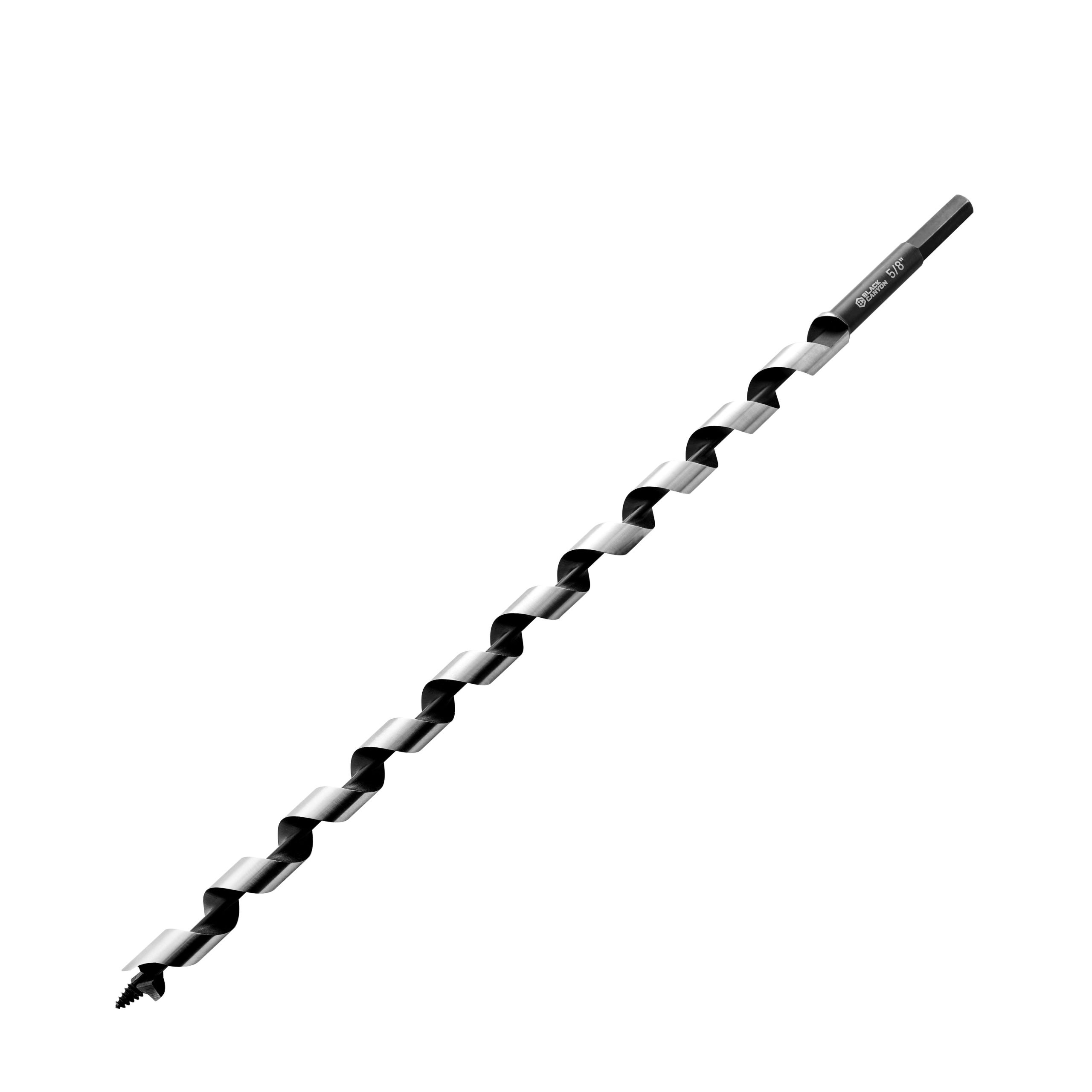 5/8 in Auger Bit, 14 in Max Drilling Depth, Hex Shank, 1 pc