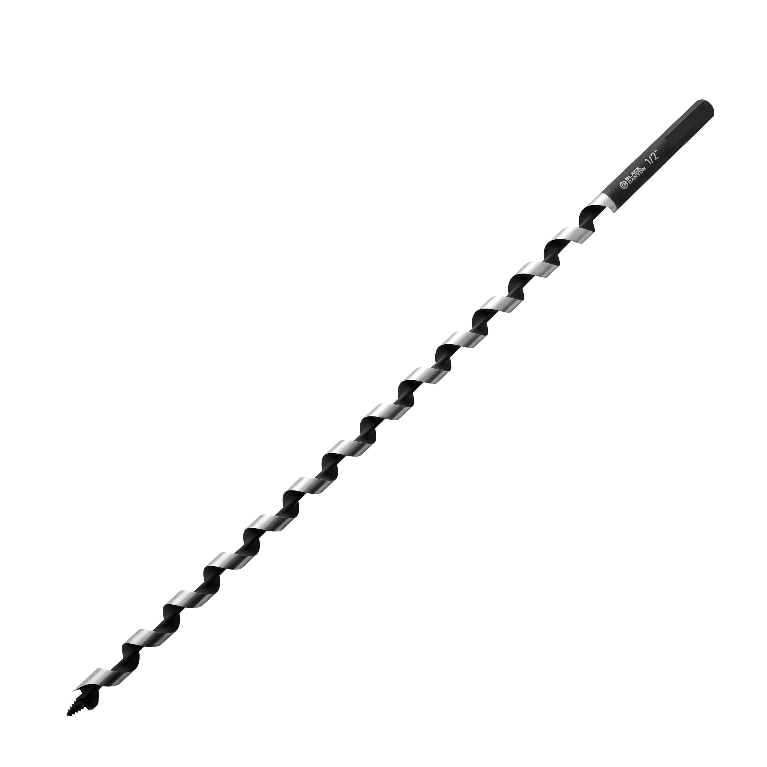 1/2 in Auger Bit, 14 in Max Drilling Depth, Hex Shank, 1 pc