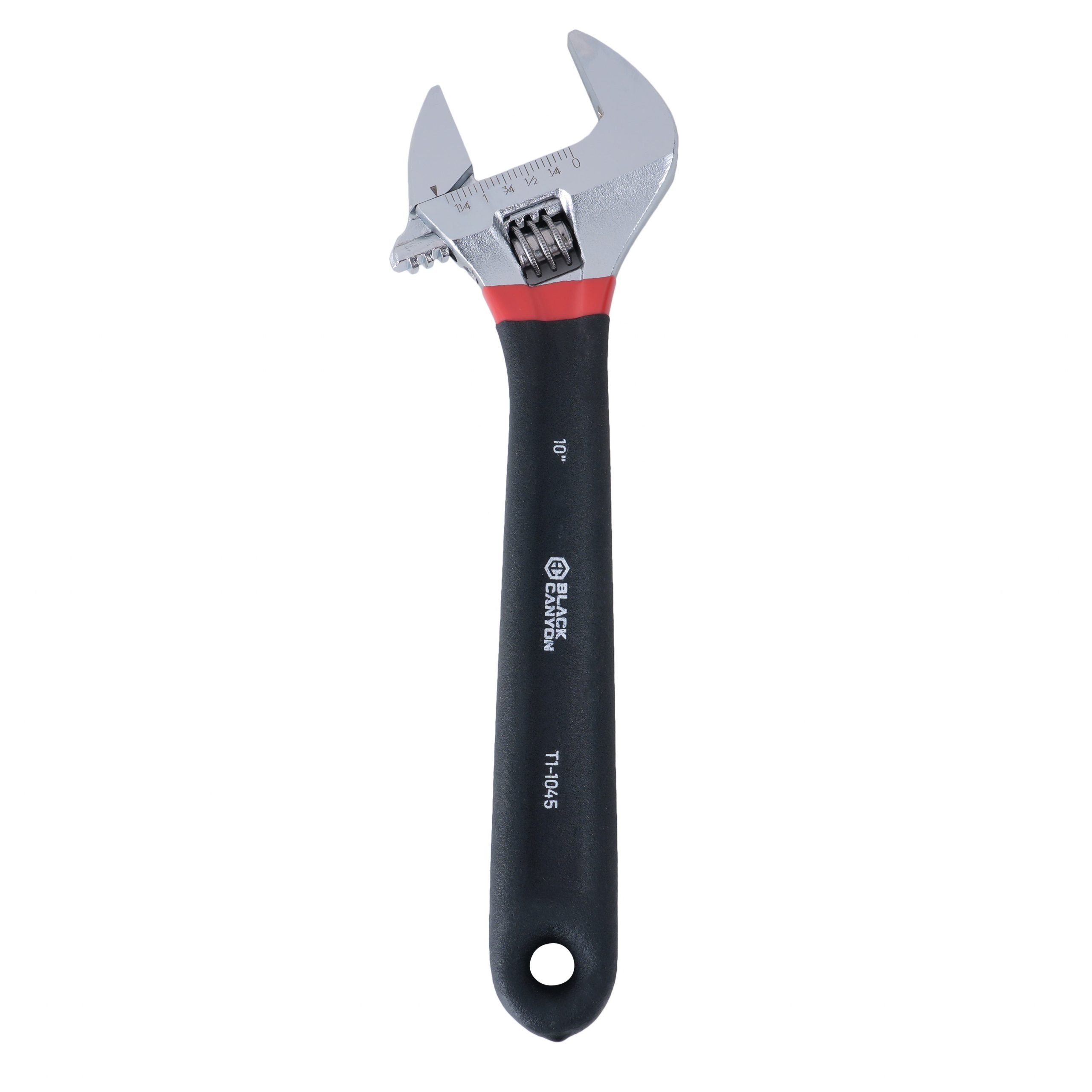 10″ Adjustable Wrench w/ Comfort Grip, 1-3/8″ Jaw Capacity