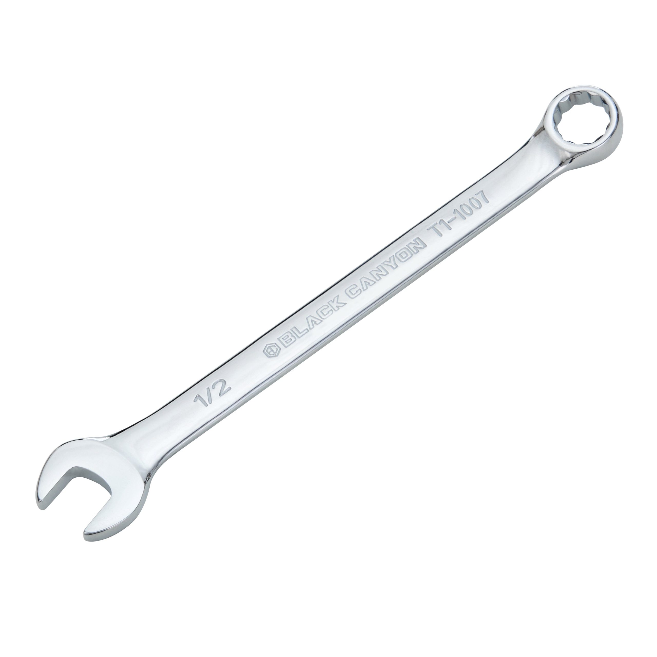 1/2″ Combination Wrench, 12-Point Box End & Hex Opening