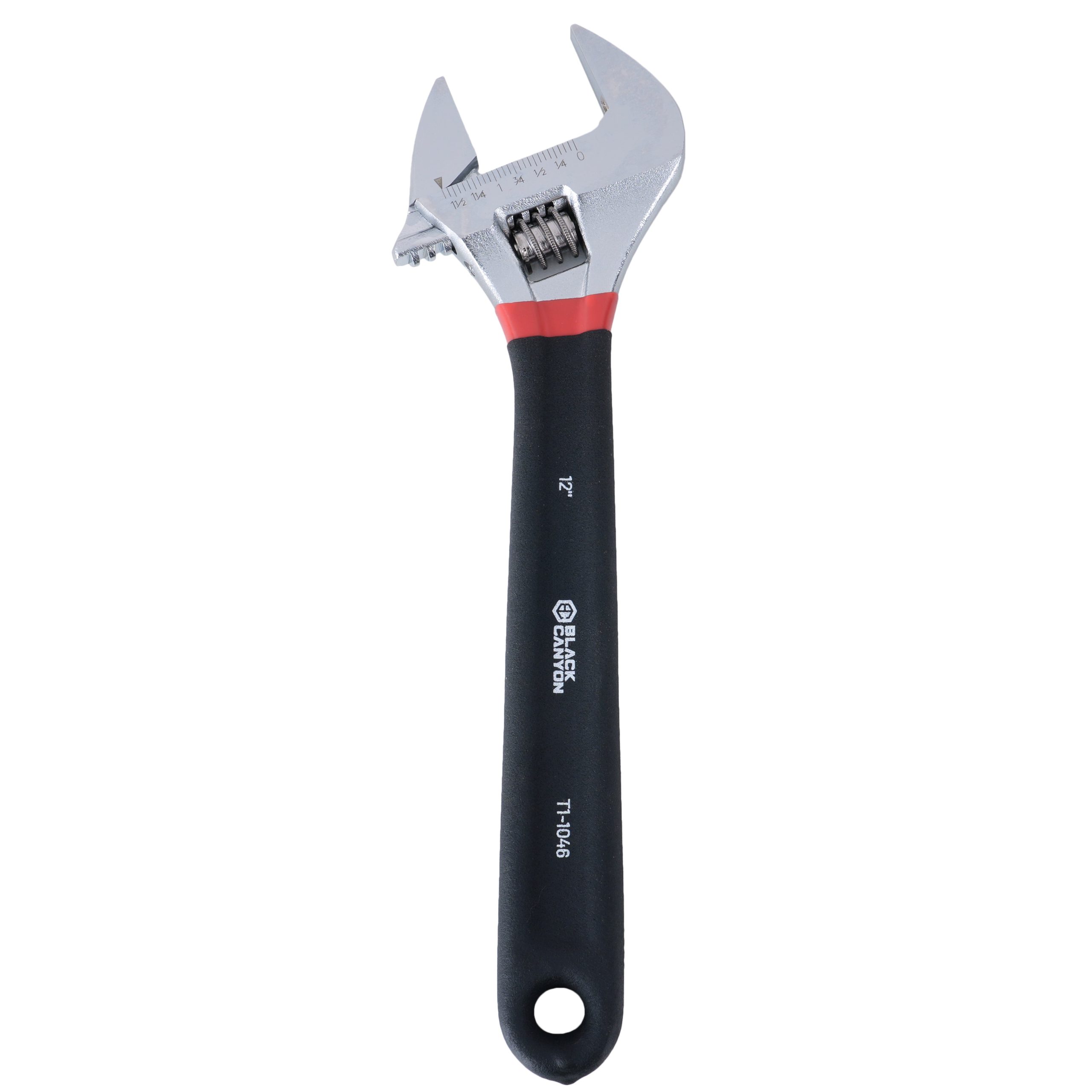12″ Adjustable Wrench w/ Comfort Grip, 1-5/8″ Jaw Capacity