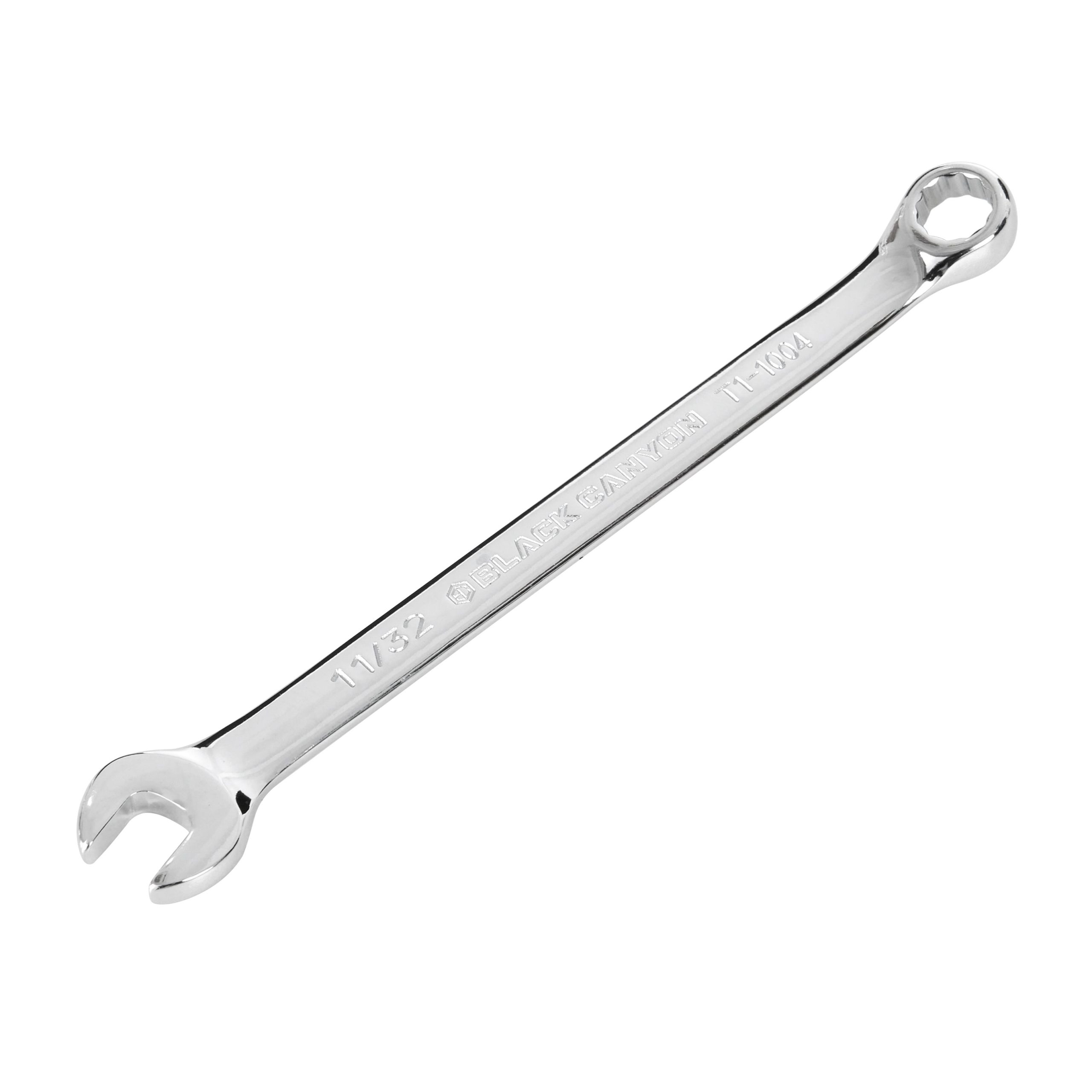 11/32″ Combination Wrench, 12-Point Box End & Hex Opening