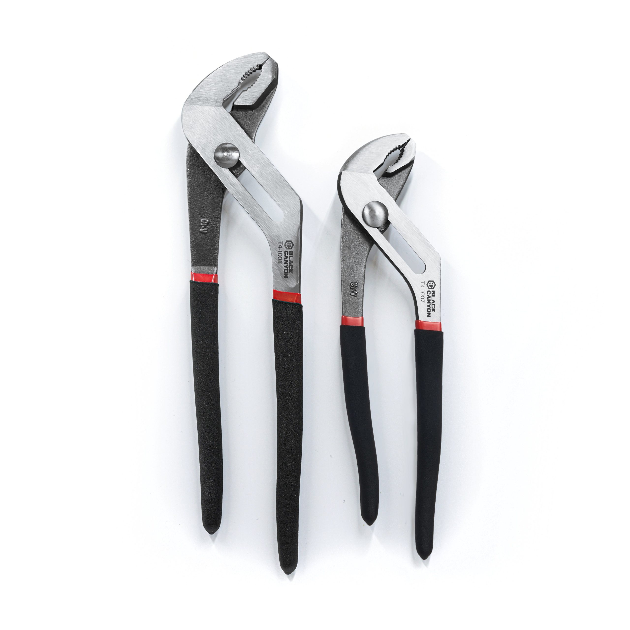 10″ and 12″ Tongue & Groove Pliers Set, V-Jaw, Comfort Grip