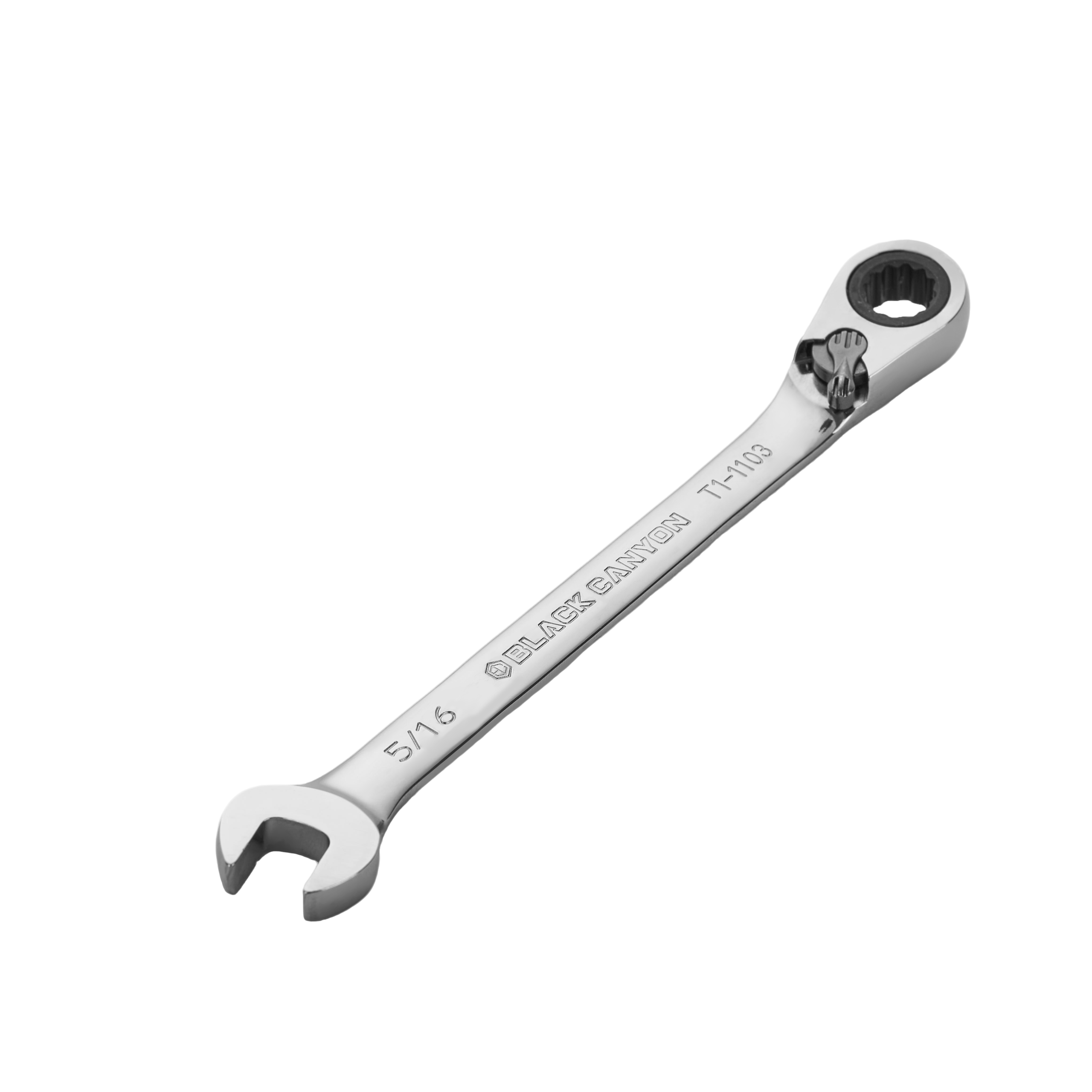 5/16″ Ratcheting Combination Wrench, 12-Point Box End & Hex Opening