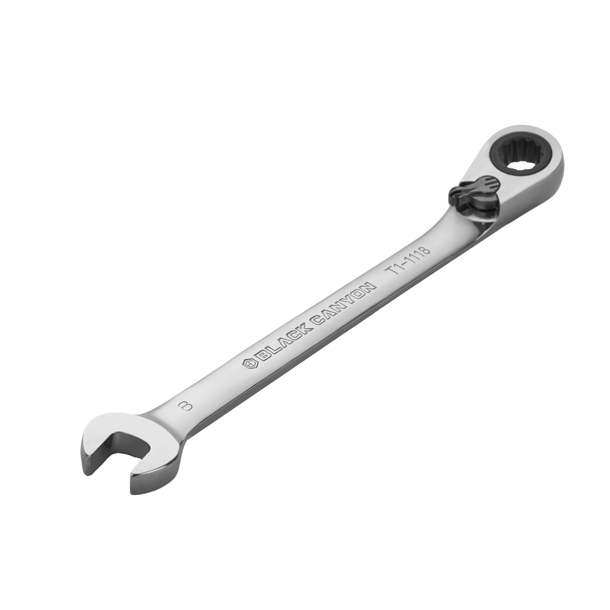 7/16″ Ratcheting Combination Wrench, 12-Point Box End & Hex Opening