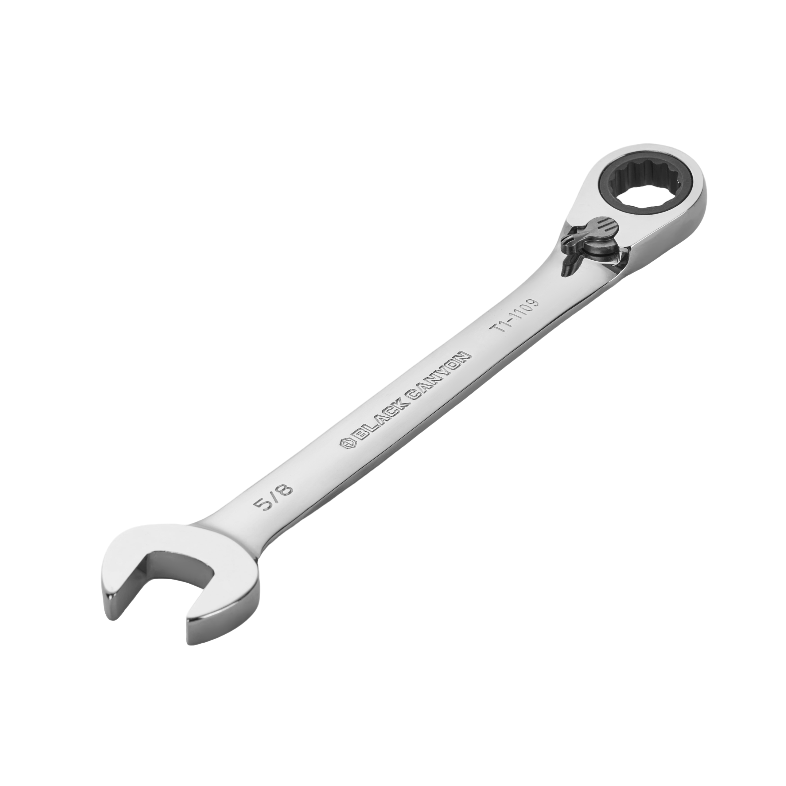 5/8″ Ratcheting Combination Wrench, 12-Point Box End & Hex Opening