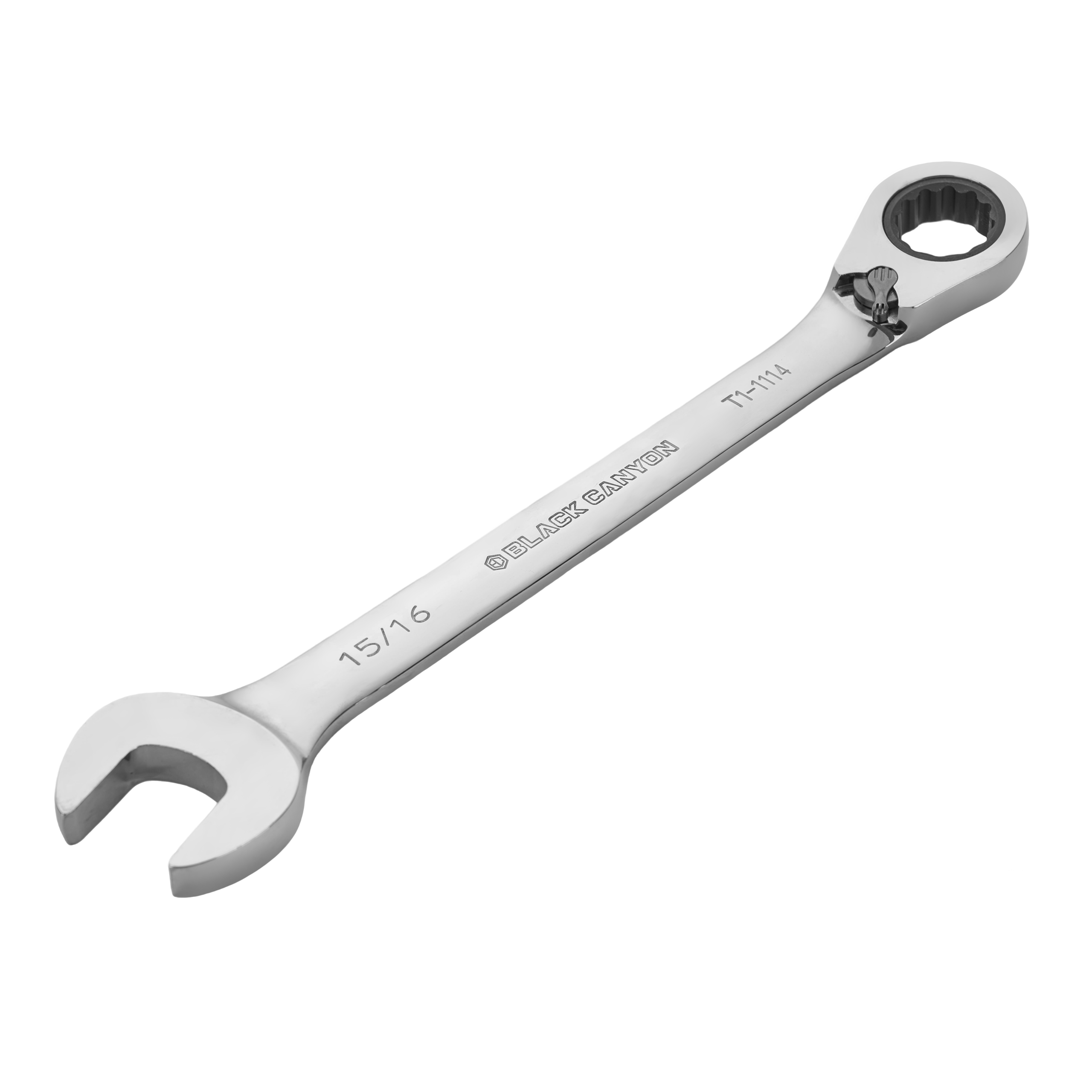 15/16″ Ratcheting Combination Wrench, 12-Point Box End & Hex Opening