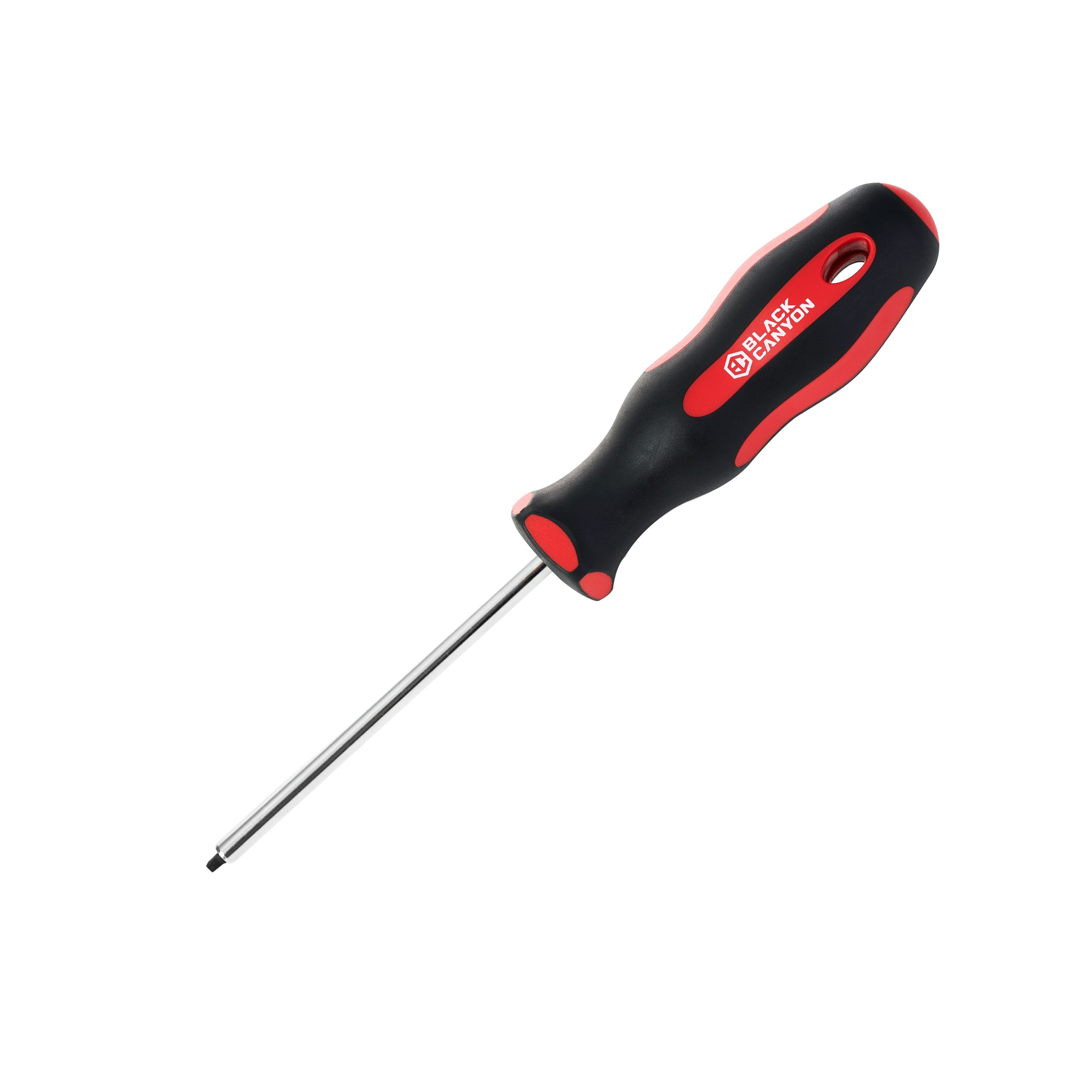 Magnetic Square Screwdriver #0 – Soft Grip Ergonomic Handle, 4 in Shank, 8-1/4 in Overall