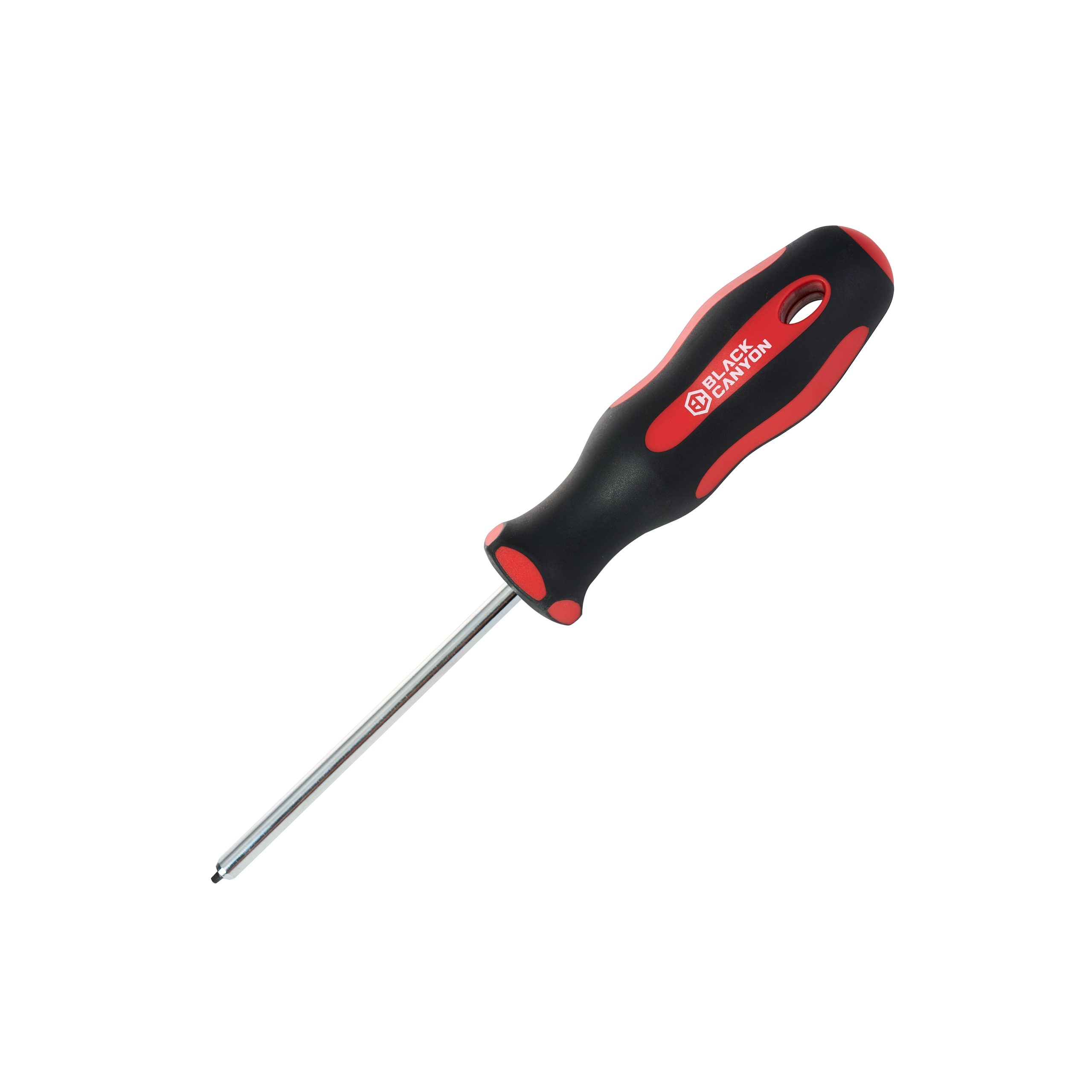 Magnetic Square Screwdriver #1 – Soft Grip Ergonomic Handle, 4 in Shank, 8-1/4 in Overall
