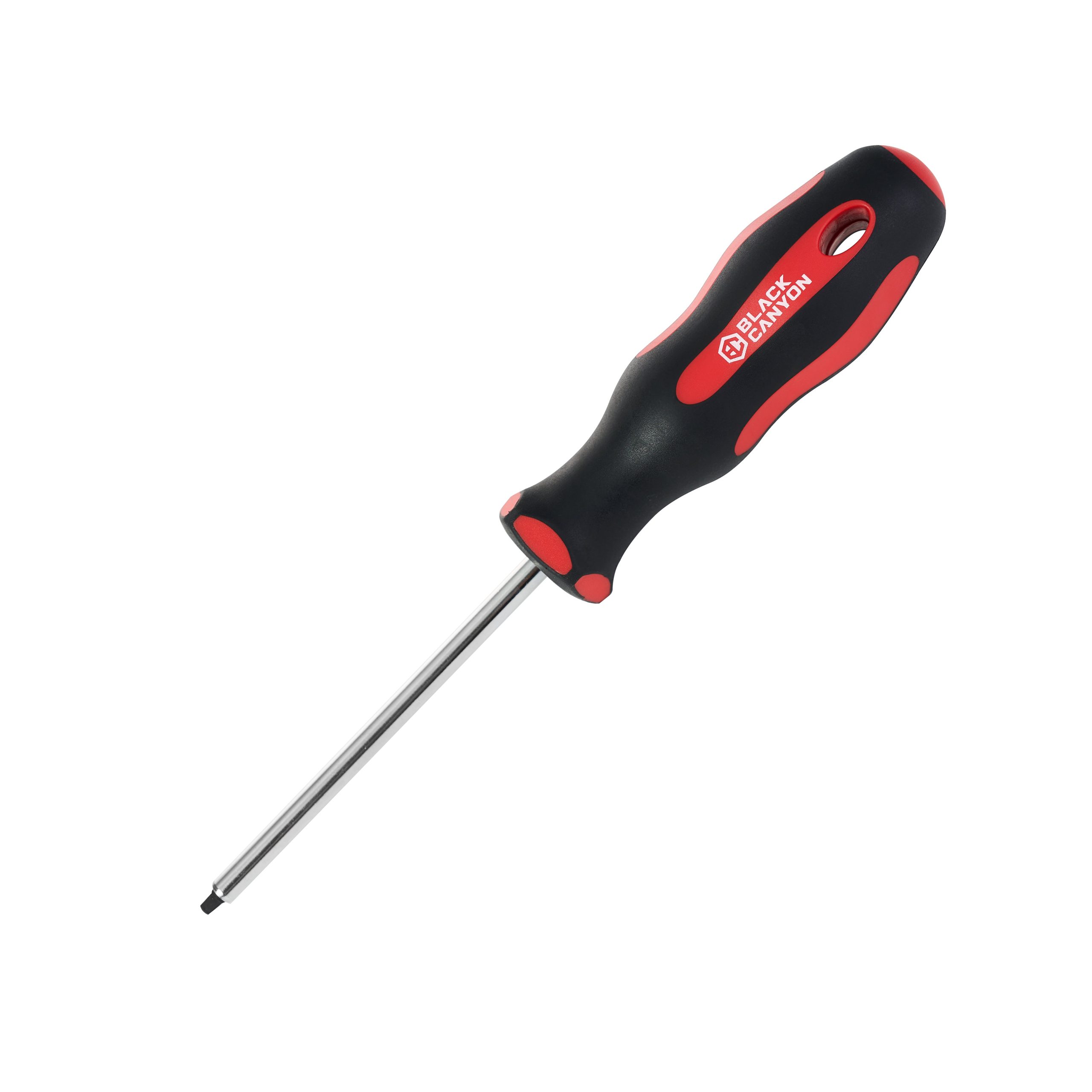 Magnetic Square Screwdriver #2 – Soft Grip Ergonomic Handle, 4 in Shank, 8-1/4 in Overall