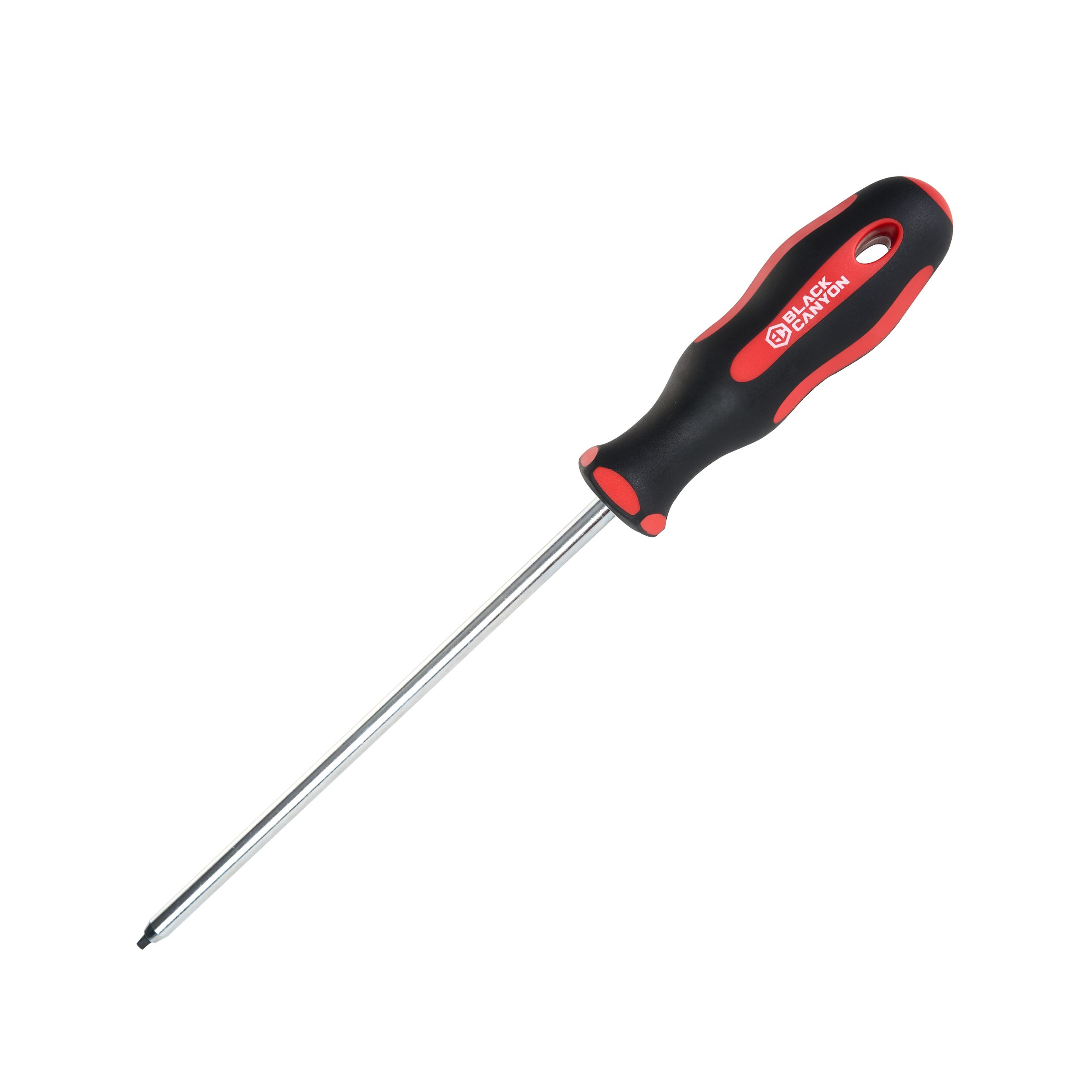 Magnetic Square Screwdriver #2 – Soft Grip Ergonomic Handle, 8 in Shank, 12 in Overall
