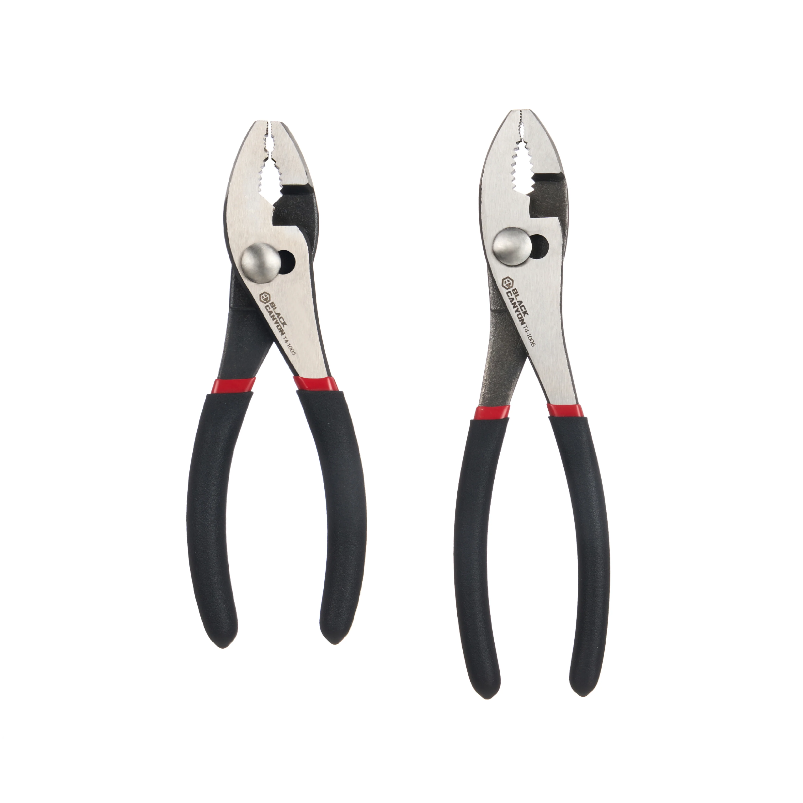 6″ and 8″ Slip-Joint Plier Set, Wire Cutter, Comfort Grip