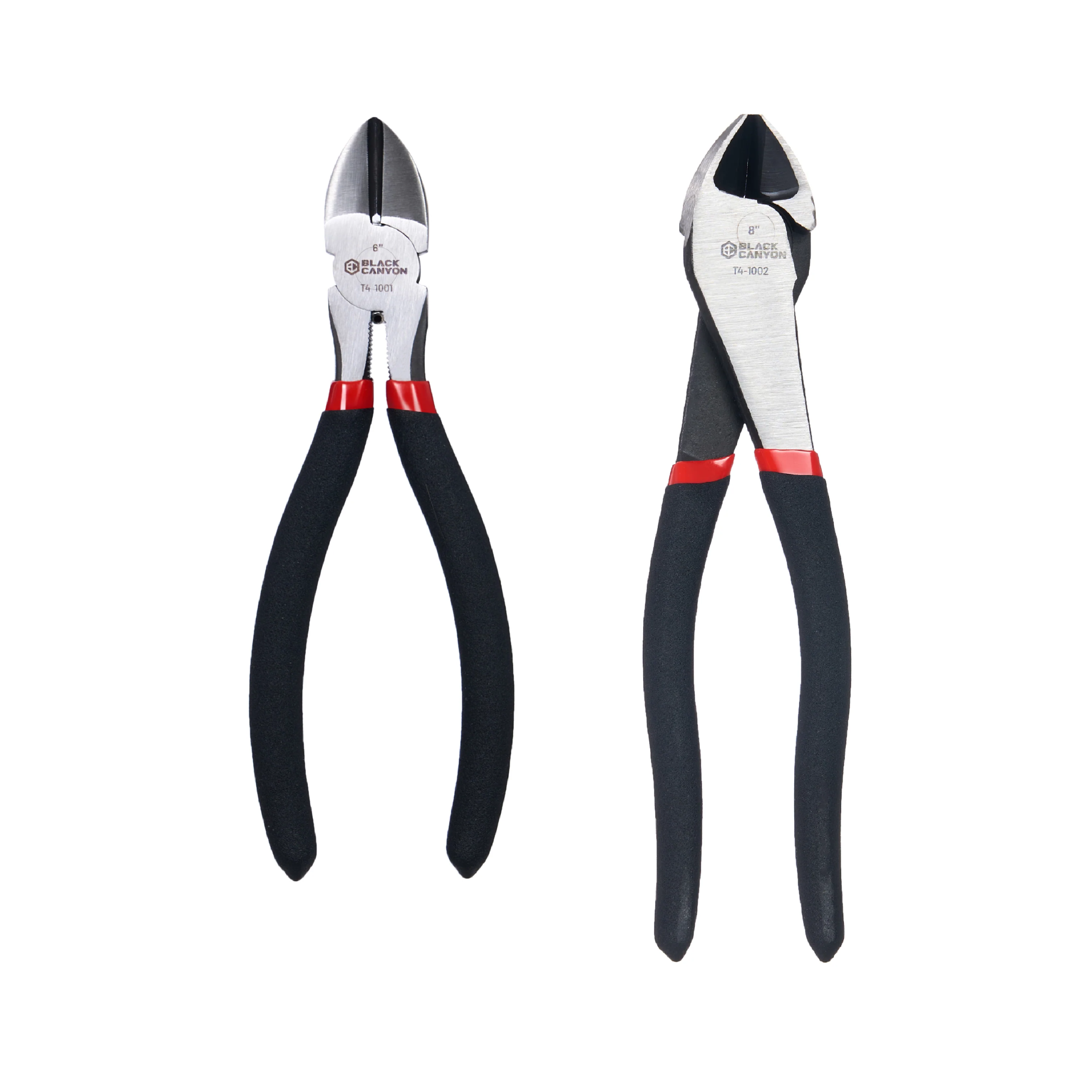 6″ and 8″ Diagonal Cutting Plier Set, Comfort Grip